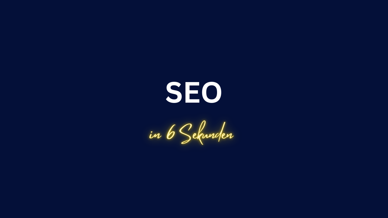 Titelbild zur playlist SEO in 6 Sekunden